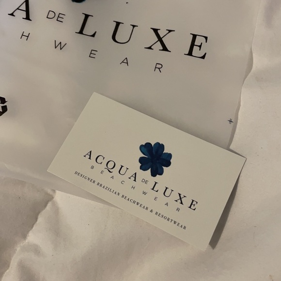 NWT Acqua Deluxe Bandeau 3-way Bikini Set Seafoam - Picture 9 of 13